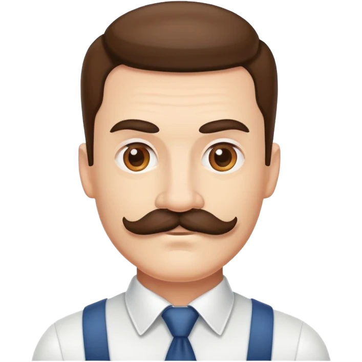 a man with a square moustache emoji
