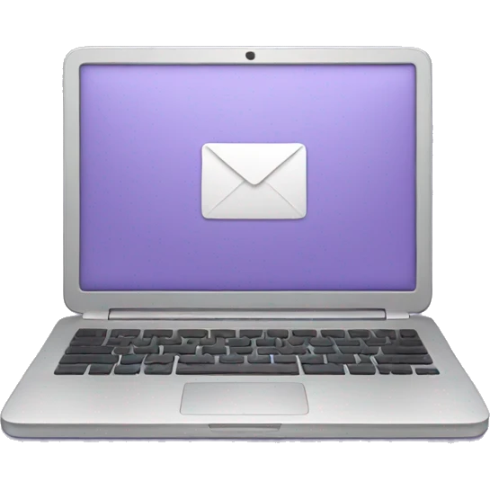 Light purple  laptop emoji