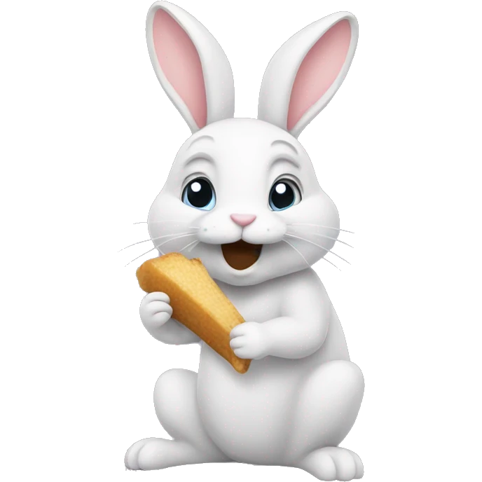 Bunny eating  emoji