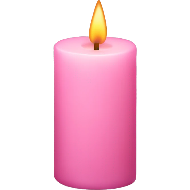 Light pink candle emoji