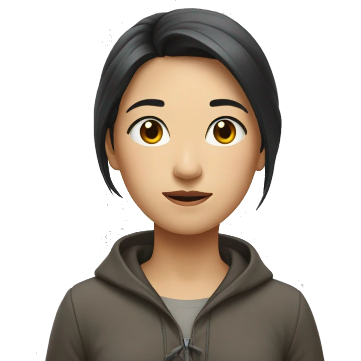 可爱的女人，像小猪 emoji