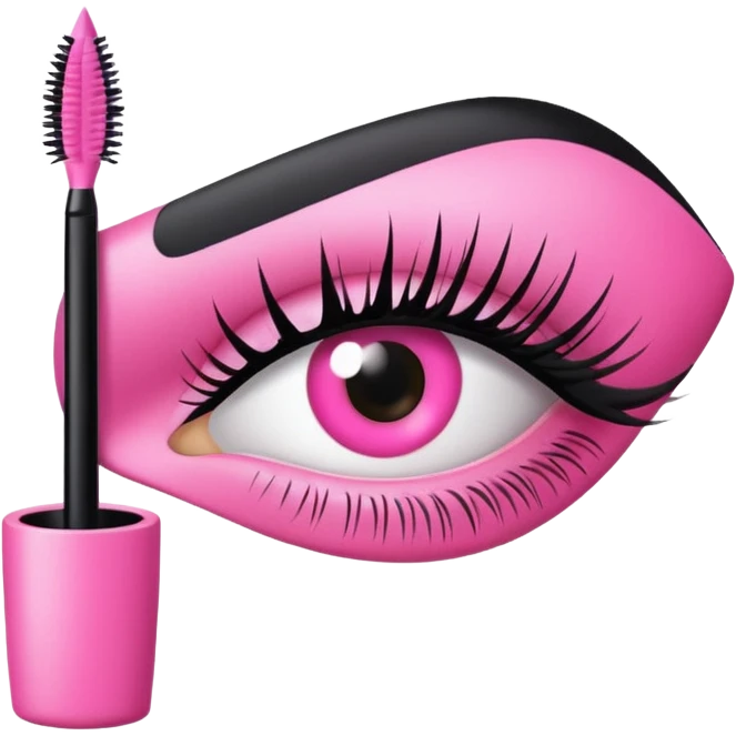 pink mascara emoji