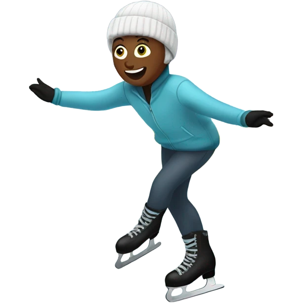 Me ice skating! emoji