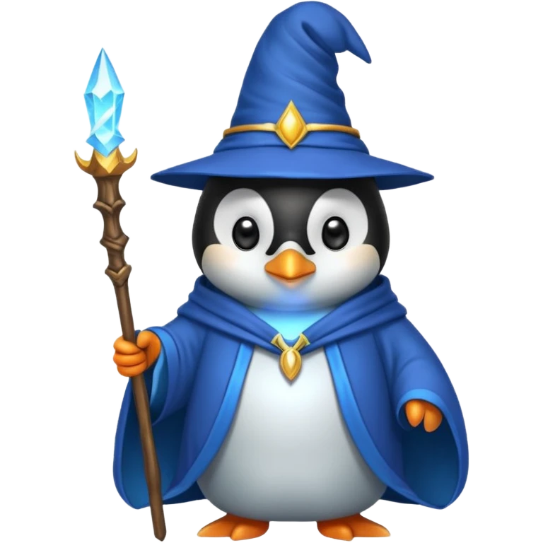 Penguin Wizard emoji
