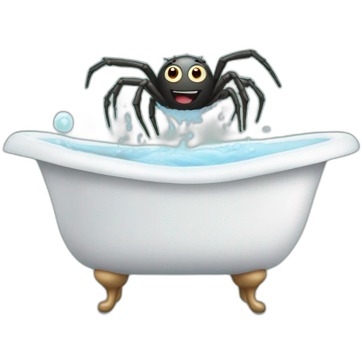 Spider in bathtub emoji