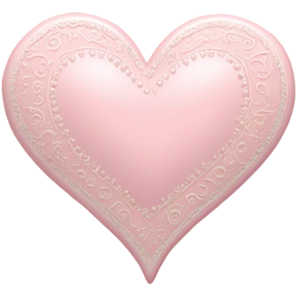 Light pink valentine emoji
