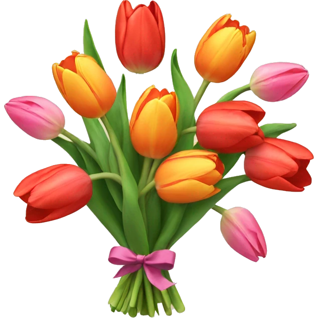 bouquet of tulips  emoji