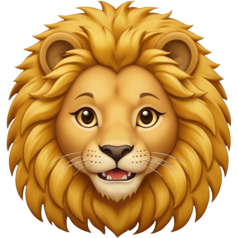 High resolution of a women lion emoji