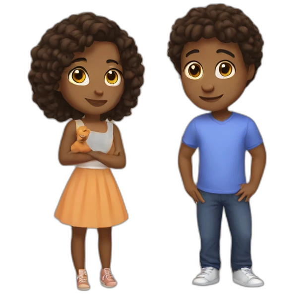 Nya and jay emoji