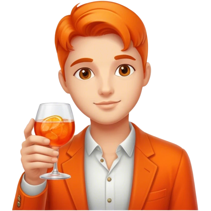 A little aperol drink very cute emoji