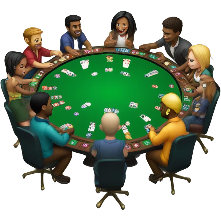 Poker table emoji