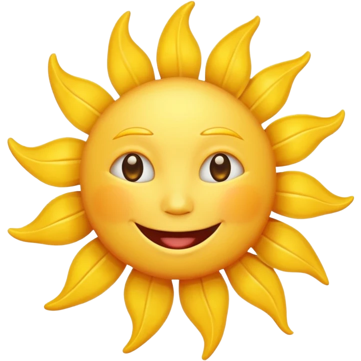 smiling sun emoji