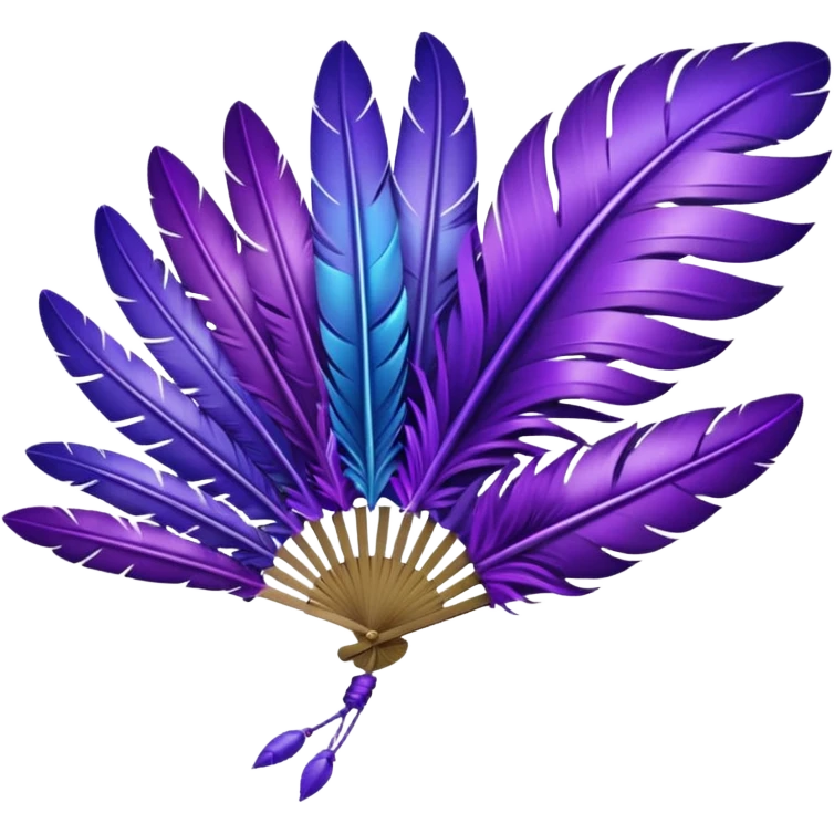 a-dovetail-consisting-of-purple-feathers-that-spread-out-in-a-fan-shape.-without-the-dove. emoji