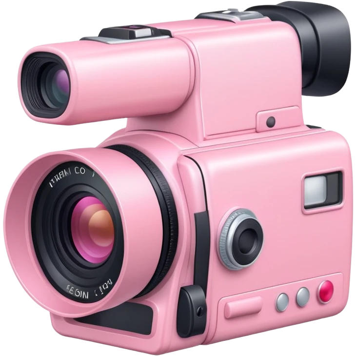 Pastel pink camcorder emoji