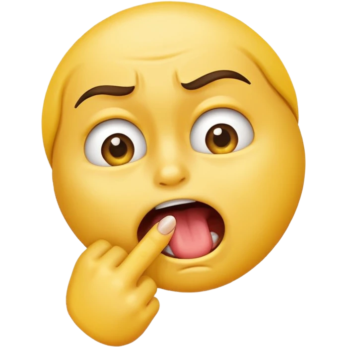 Emoji qui mord son ongle emoji