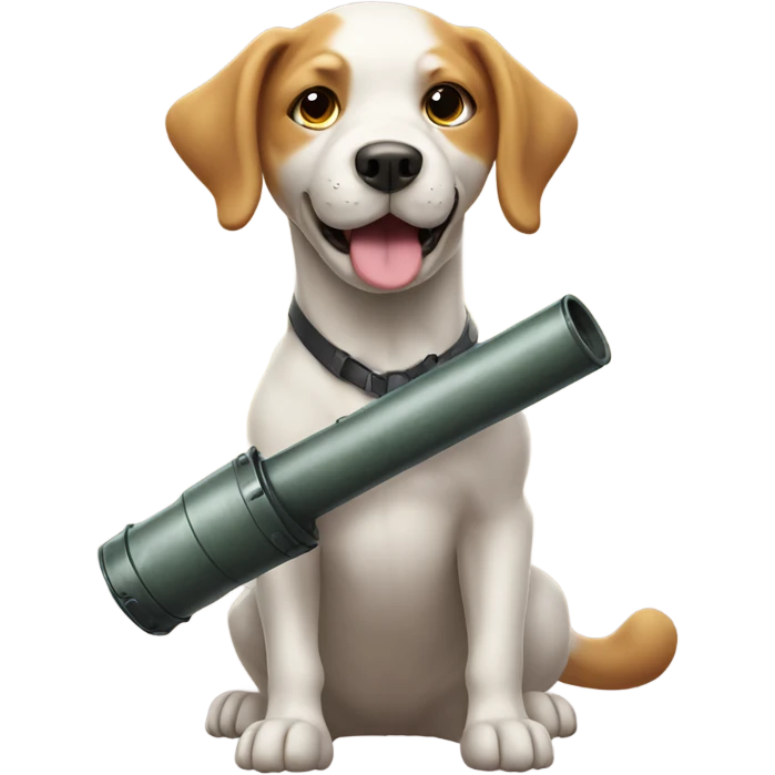 dog with a bazooka emoji