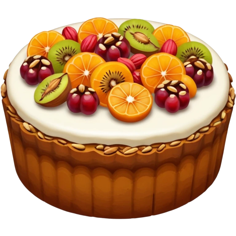Fruitcake emoji