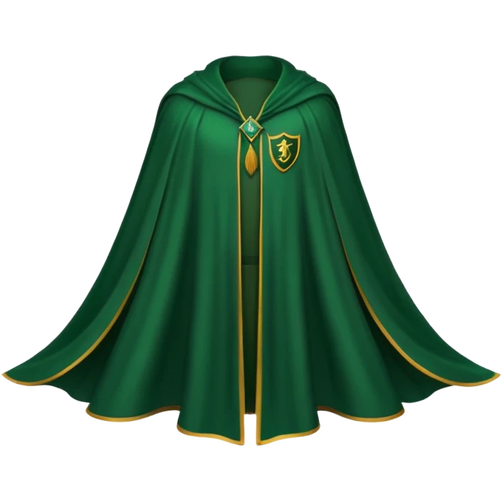 Quidditch cape slytherin emoji