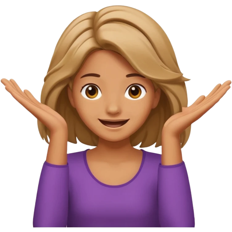 Create an emoji that says well duh and has a girl flipping her hair emoji