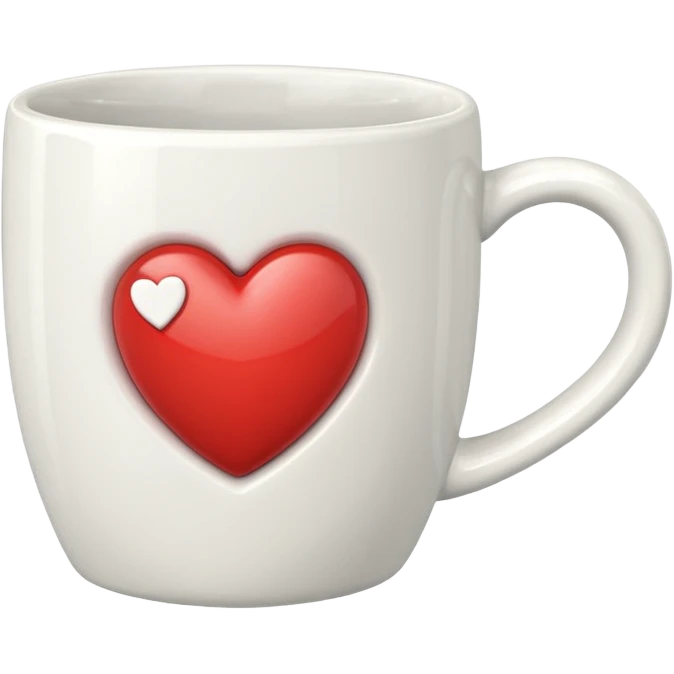 mug with heart symbol emoji
