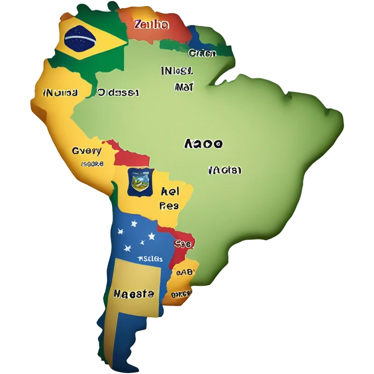 South America map emoji