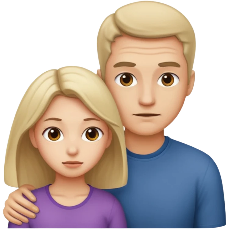 man bent over with girl behind emoji