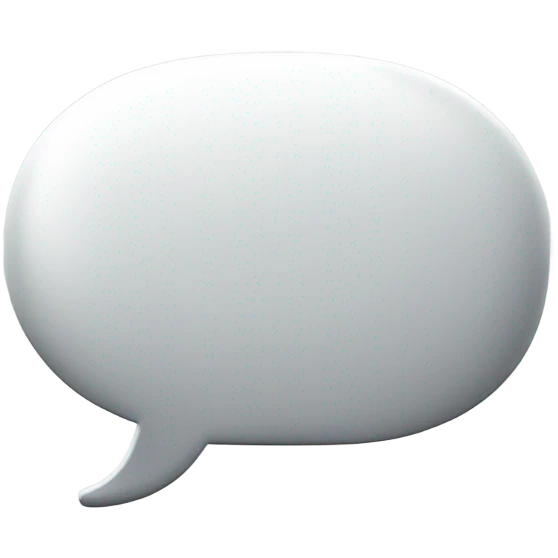 speech-bubble white with a grey point emoji