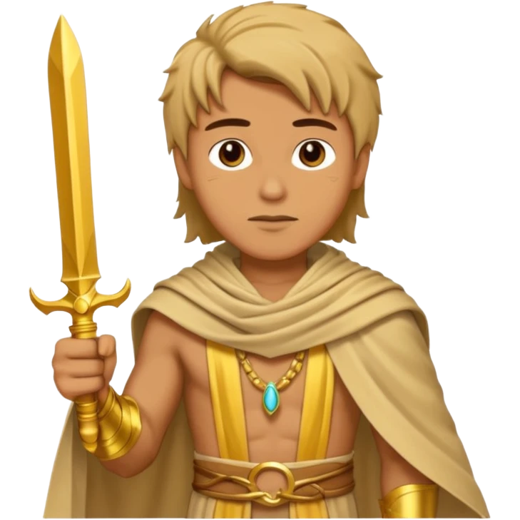 Desert Prince – sand scarf + gold dagger,Golden Princes. emoji