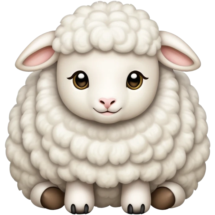The lamb is sweet emoji