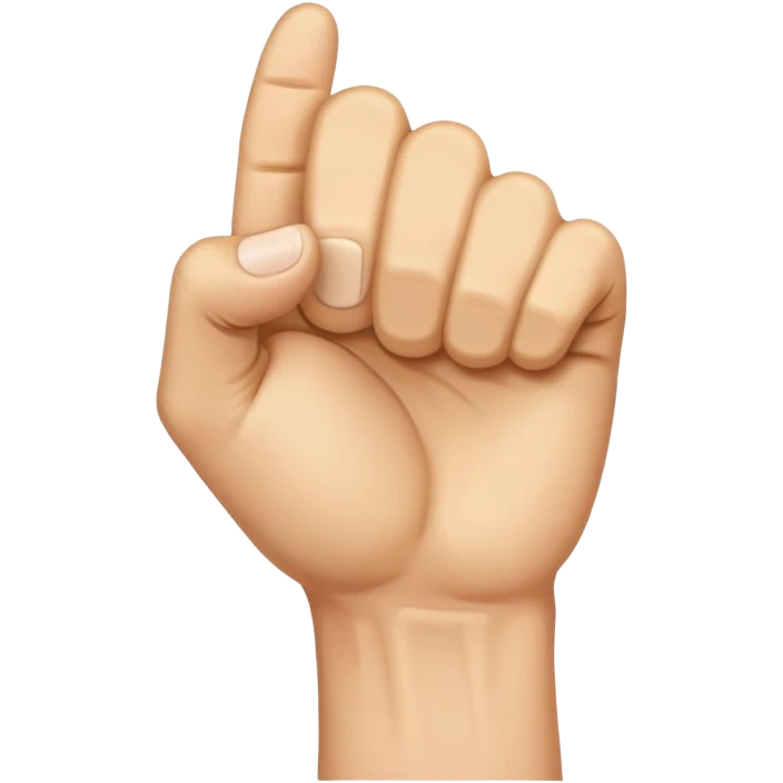 Number one hand gesture celebrating victory  emoji