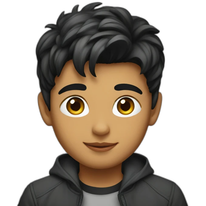 Yahya khan kid with his cat emoji