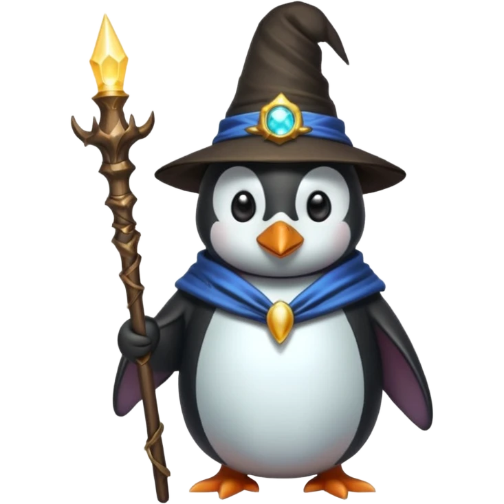 Penguin Wizard emoji