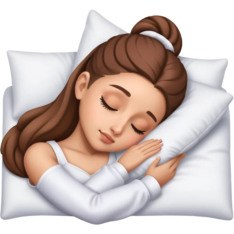 Ariana Grande sleeping emoji