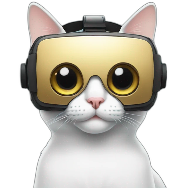cat wearing vr headset emoji