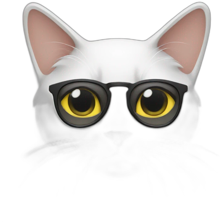 designer cat in adidas emoji
