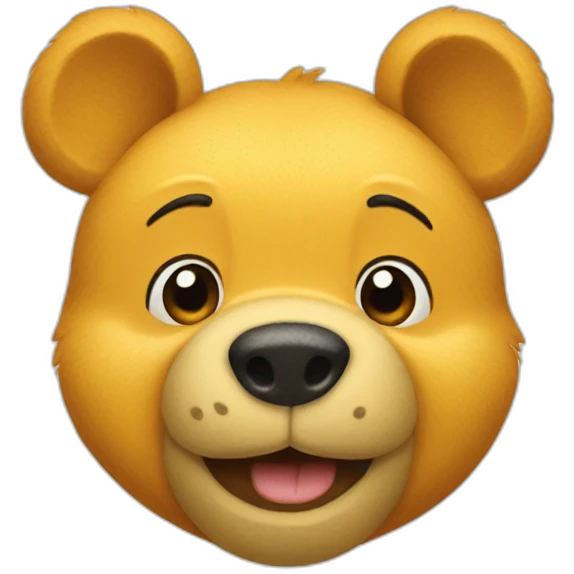 Pooh bear head emoji