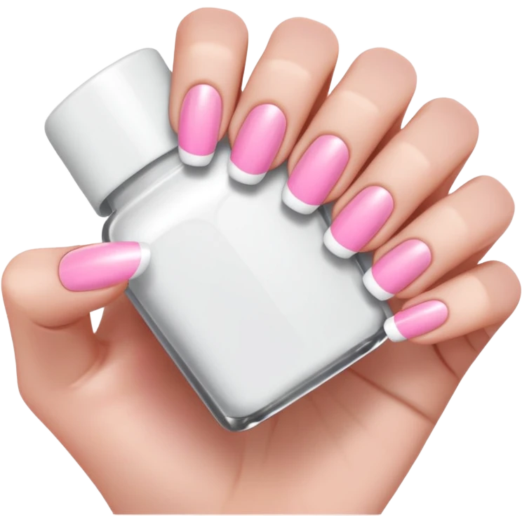 French tip nails emoji