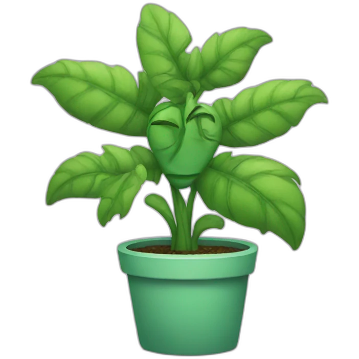 Sad plant emoji