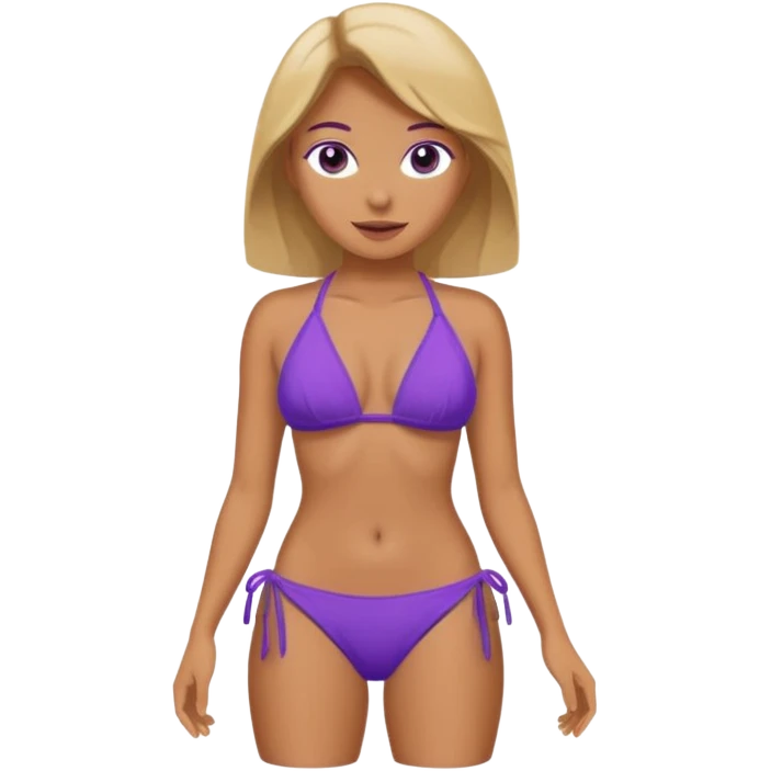 Purple bikini emoji