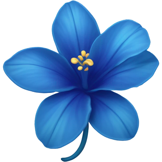 Tropical blue flower emoji