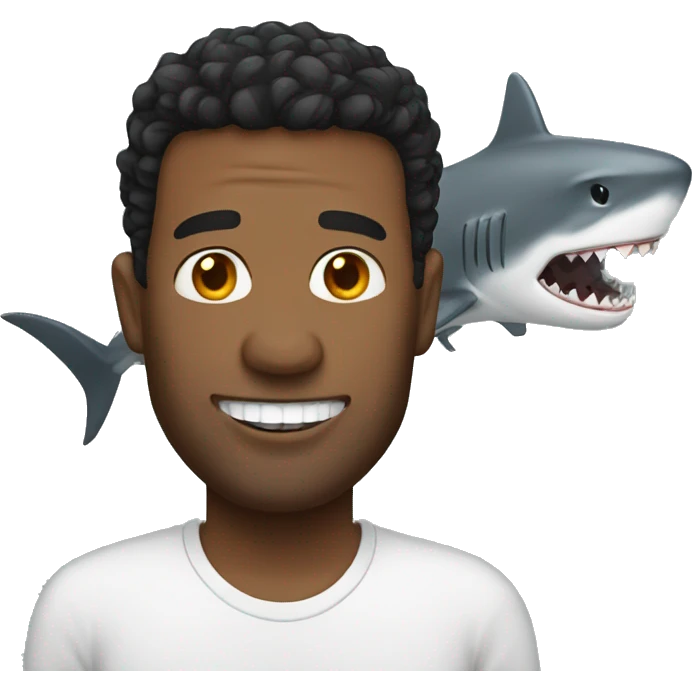 men with shark teeth emoji