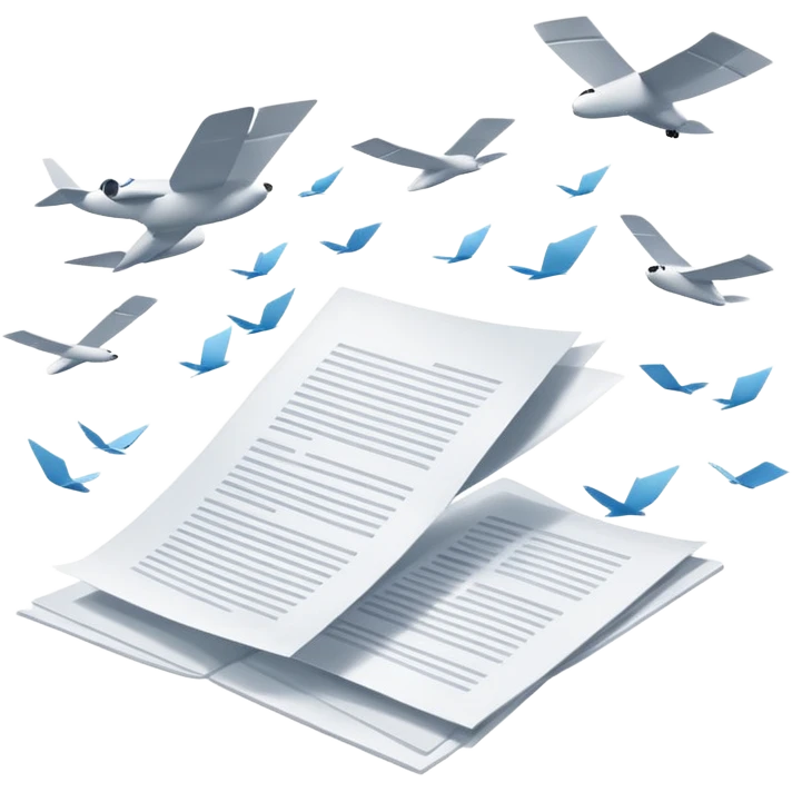 documents in the air emoji