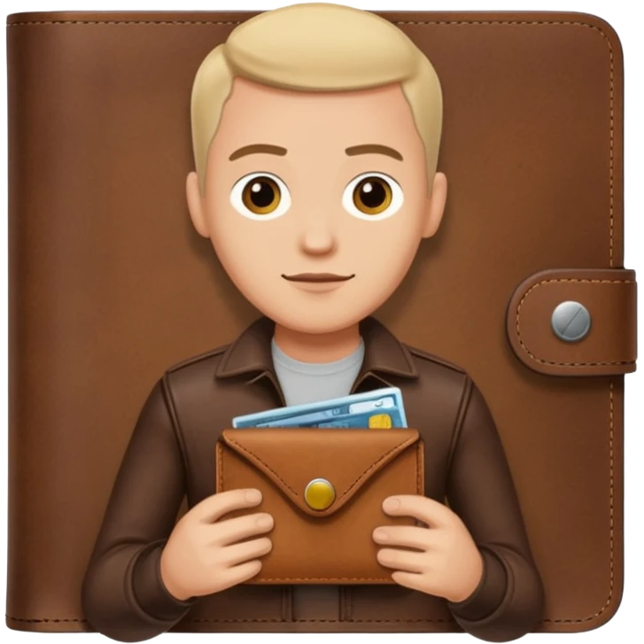 ligth man with wallet  emoji
