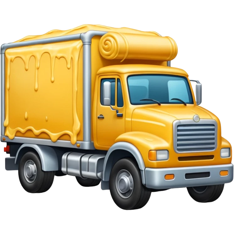 truck covered in glue emoji