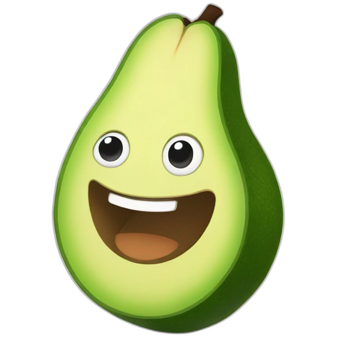 happy avocado emoji