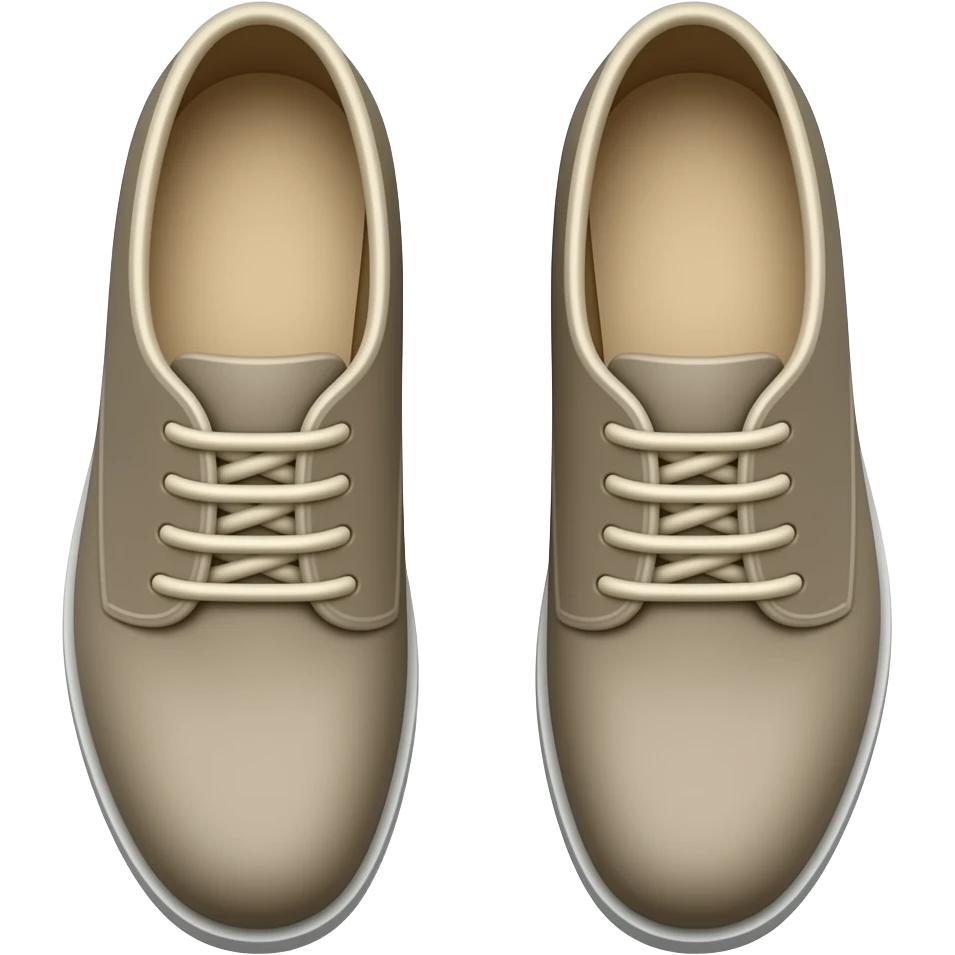 man's shoes emoji, thick black outline, simple cartoon emoji