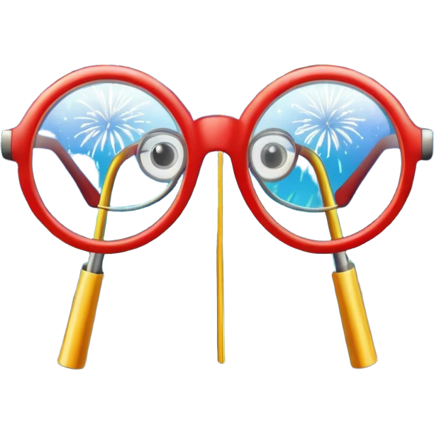 lentes de happy new year emoji
