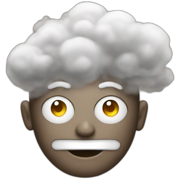 steam from a person's head emoji