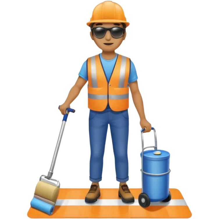 road painter with roller emoji