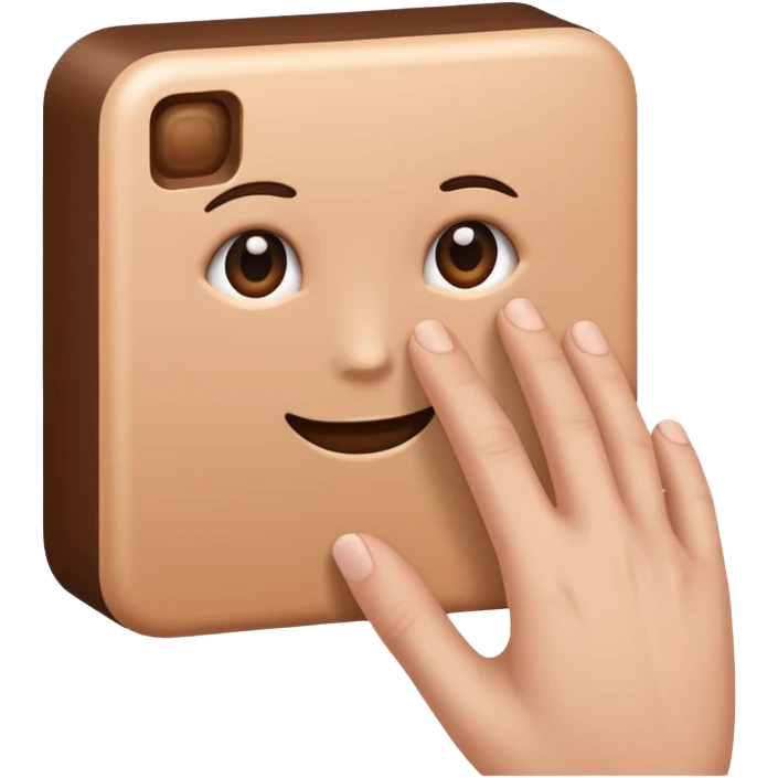 Hand wich is doing a square with the thumb, the index and the middle finger emoji